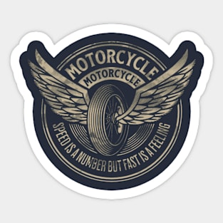 Speed Is A Number But Fast Is A Feeling Motorcycle Sticker